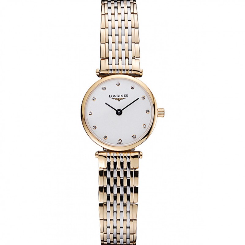 Longines La Grande Classique de oro rosa esfera blanca bisel de